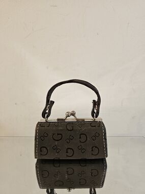 Guess Dark Olive Mini Top-Handle Bag